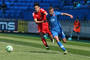 Sprava: Matej Kosorín (č.19) a Huang Chuang (č.4) v zápase skupiny B turnaja Slovakia Cup 2015 Čína &quot;18&quot; - Slovakia &quot;18&quot; (2:3). Senica, 23. apríl 2015.