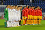 Mužstvá Slovenska a Macedónska pred kvalifikačným zápasom EURO 2012 Slovensko - Macedónsko (1:0). Bratislava, 3. septembra 2010.