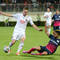 Erik Jendrišek z Trnavy (vľavo) a Avrahan Rikan v prvom zápase play-off Európskej ligy UEFA 2014/2015 medzi FC Spartak Trnava a FC Zürich (1:3). Zlaté Moravce, 21. augusta 2014.