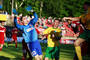 Peter Boroš (vľavo) z FK Dukla Banská Bystrica v zápase 31. kola futbalovej Corgoň ligy medzi FK Dukla Banská Bystrica a MŠK Žilina. Banská Bystrica, 18. máj 2013.