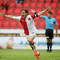 Radosť Karola Kisela po góle do siete Hradca Králové, ktorý dosiahol v zápase najvyššej českej ligovej súťaže SK Slavia Praha - FK Hradec Králové 3:0. Praha, 26. máj 2013.