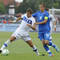 Zľava: Samuele Longo (Taliansko) a vpravo Richard Lásik (Slovensko) v prípravnom futbalovom stretnutí Slovensko "21" - Taliansko "21"  (1:4). 14. august 2013, Senec.