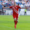 Slovenský útočník Erik Jendrišek sa teší zo svojho rozhodujúceho gólu v zápase 1. kola Nemeckého pohára (DFB Pokal) medzi Magdeburgom a Energie Cottbus 0:1.  Magdeburg, 3. august 2013.