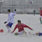 Záber z priateľského stretnutia Maďarsko "17 - Slovensko "17" 3:0. Telki, 14. marec 2013.