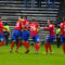 Slovenský reprezentant Marián Čišovský (č. 28) sa teší zo svojho gólu, ktorým uzavrel skóre zápasu medzi FC Hradec Králové a FC Viktoria Plzeň 0:3. Hradec Králové, 1. jún 2013.