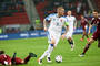 Kapitán Martin Škrtel (č.3) počas prípravného zápasu Slovensko - Lotyšsko (0:0). Trnava, 25. marca 2016.