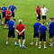 Slovenskí futbaloví reprezentanti na posledom tréningu pred odletom na Majstrovstvá sveta vo futbale. Senec 7. jún 2010 Foto: SITA/Jozef Jakubčo