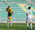 Jaroslav Mihálik (Žilina) a Nemanja Mitrovič (Olimpija) v odvetnom zápase 2. predkola Európskej ligy UEFA 2013/2014 MŠK Žilina - Olimpija Ľubľana 2:0 (1:0). Žilina, 25. júla 2013.