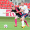 Patrik Sabo z FC Vion Zlaté Moravce (vpravo) a Stanislav Lobotka z AS Trenčín (vľavo) v zápase 33. kola Fortuna ligy 2014/15 FC Vion Zlaté Moravce - AS Trenčín (1:3). Zlaté Moravce, 30. máj 2015.