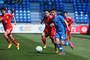 Sprava: Denis Jančo (č.8) v súboji s Tong Lei (č.17) v zápase skupiny B turnaja Slovakia Cup 2015 Čína &quot;18&quot; - Slovakia &quot;18&quot; (2:3). Senica, 23. apríl 2015.