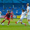 Sprava: Lukáš Lupták, Juraj Vavrík obaja z MFK Ružomberok a Filip Hlohovský z FK Senica v zápase 2. kola Fortuna ligy FK Senica - MFK Ružomberok (1:1). Senica, 24. júl 2015.