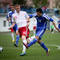 Stanislav Danko strieľa vyrovnávajúci gól v zápase turnaja Tipos Slovakia Cup 2012 medzi Slovenskom "18" a Dánskom "18", ktorý sa skončil výsledkom 1:3. Piešťany, 24. apríla 2012.