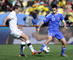 Vpravo Marek Hamšík v zápase základnej skupiny MS 2010 Nový Zéland - Slovensko (1:1). 15. jún 1010, Rustenburg.