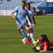 Zľava: Tamás Priskin (Slovan) Kingsley Madu (Trenčín) a Igor Šemrinec (Trenčín) v zápase 9. kola Fortuna ligy 2015/16 ŠK Slovan Bratislava - AS Trenčín (0:0). Bratislava, 20. septembra 2015.