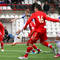 Matúš Bartošek strieľa vyrovnávajúci gól na konečných 1:1 v zápase turnaja Slovakia Cup 2013 medzi SR "18" s Ruskom. Trenčin, 12.4.2013.