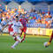 Sprava: Róbert Pillár z FK Senica a Matúš Bero z AS Trenčín v zápase 7. kola Fortuna ligy FK Senica - AS Trenčín (1:4). Senica, 29. august 2015.