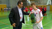 Slovenský futsalový reprezentant do 21 rokov s cenou pre najlepšieho hráča turnaja Ostrava Cup. Ostrava, 22. február 2015