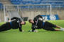 Tréning slovenskej futbalovej reprezentácie na priateľský zápas proti Gibraltáru. Na snímke brankári Pavol Bajza a Tomáš Košický (vpravo). Algarve, 18. november 2013.