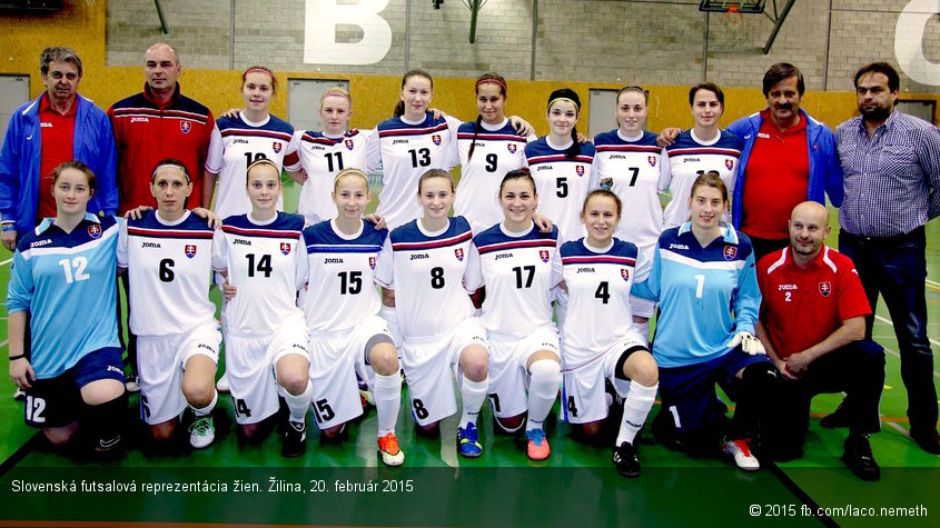 Slovenská futsalová reprezentácia žien. Žilina, 20. február 2015