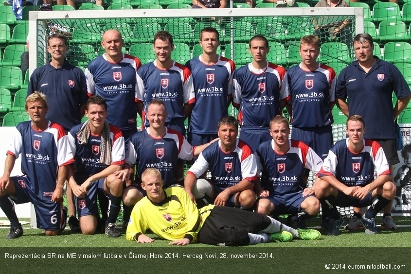 Reprezentácia SR na ME v malom futbale v Čiernej Hore 2014. Herceg Novi, 28. november 2014.