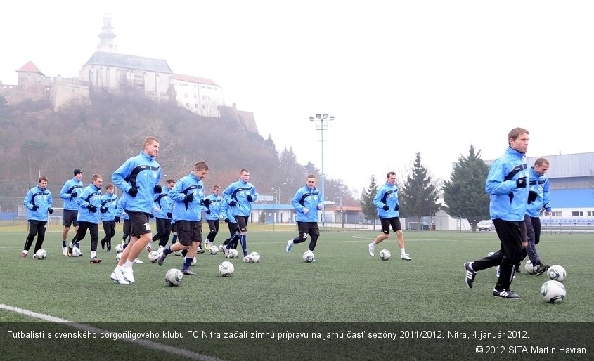 Futbalisti slovenského corgoňligového klubu FC Nitra začali zimnú prípravu na jarnú časť sezóny 2011/2012. Nitra, 4.január 2012.