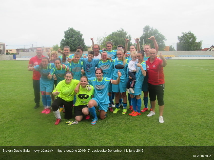 Slovan Duslo Šala - nový účastník I. ligy v sezóne 2016/17. Jaslovské BohunIce, 11. júna 2016.